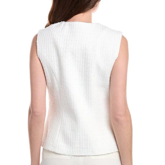 NWT Nanette Nanette Lepore Vest In Color Brillant White Medium - Picture 5 of 9